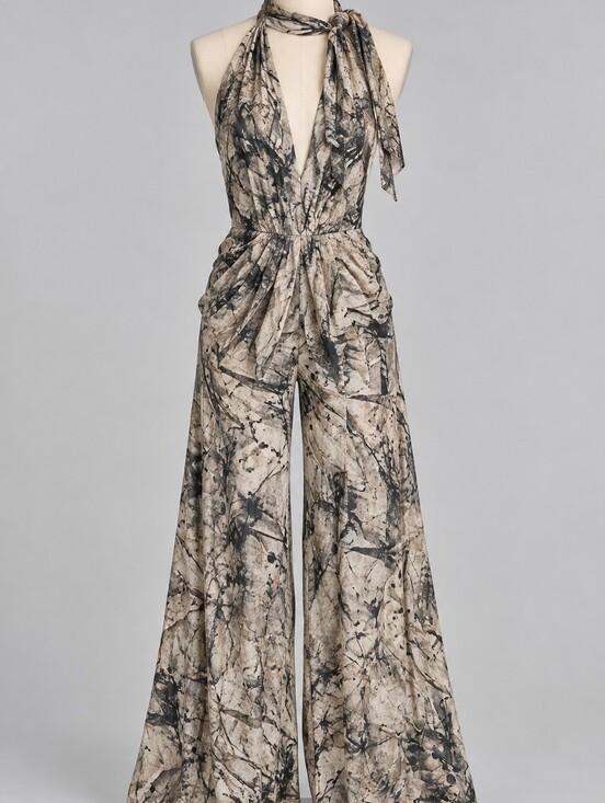 Zara Dresses & Skirts - Zara Abstract Print Wide Leg Pareo Pants Size M NWT